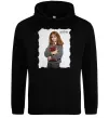 Чоловіча толстовка (худі) Герміона Грейнджер Чорний Чоловіча толстовка (худі) Герміона Грейнджер Чорний фото