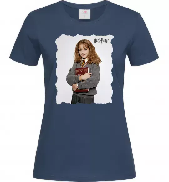 Женская футболка Герміона Грейнджер Темно-синий фото