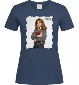 Женская футболка Love you more than Dobby loves socks Темно-синий фото