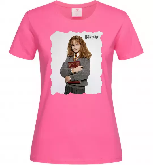 Женская футболка Герміона Грейнджер Ярко-розовый фото