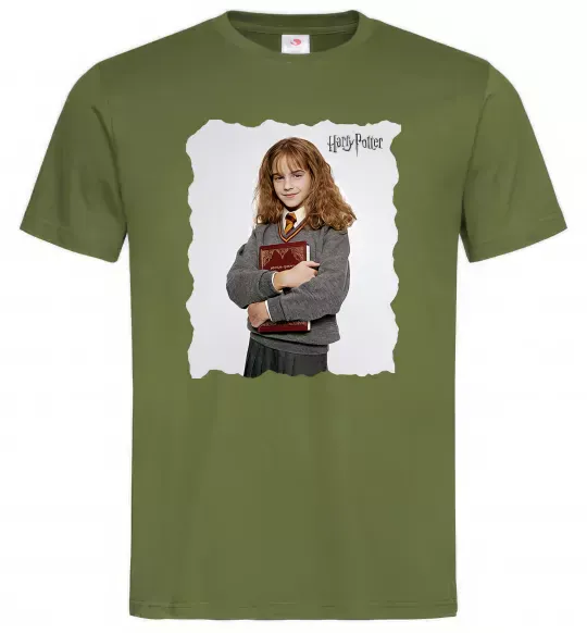 Мужская футболка Герміона Грейнджер Оливковый фото