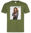Мужская футболка Герміона Грейнджер Оливковый фото