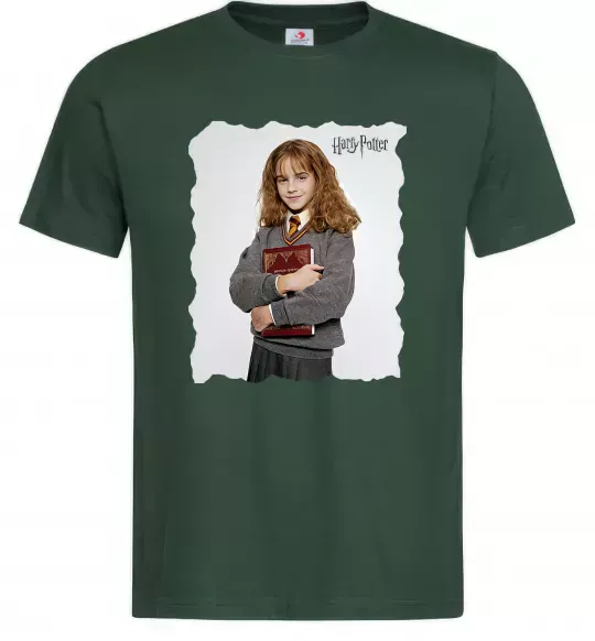 Мужская футболка Герміона Грейнджер Темно-зеленый фото