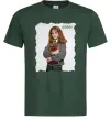 Мужская футболка Герміона Грейнджер Темно-зеленый фото