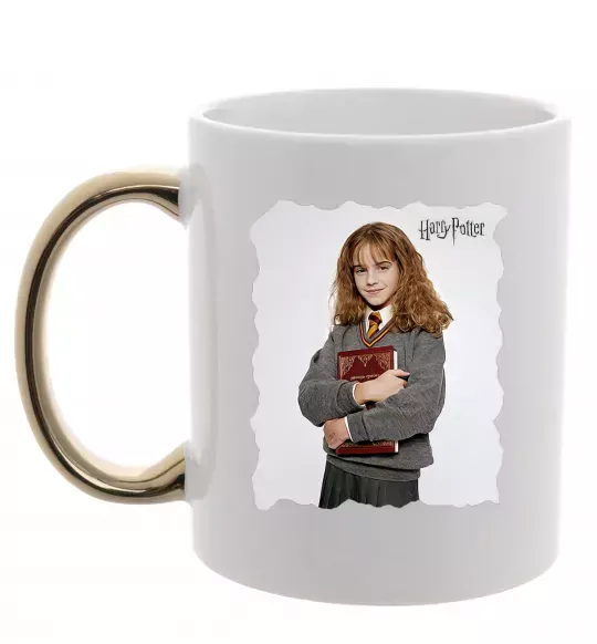 Чашка з кольоровою ручкою Герміона Грейнджер Золото фото