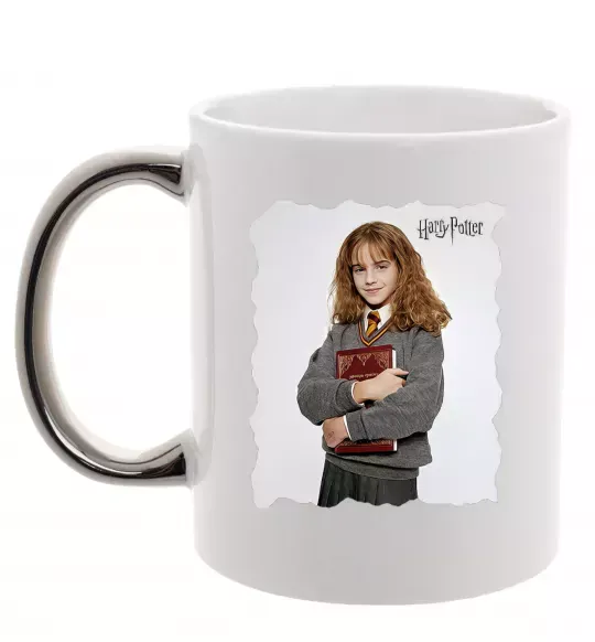 Чашка з кольоровою ручкою Герміона Грейнджер Срібло фото
