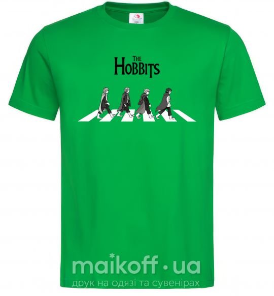 Чоловіча футболка The Hobbits art Зелений фото