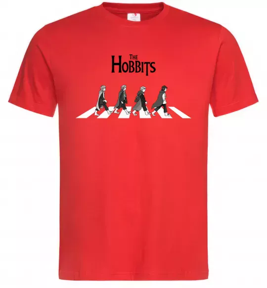 Мужская футболка The Hobbits art Красный фото