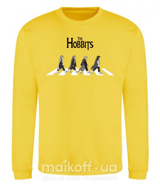Світшот The Hobbits art Сонячно жовтий фото