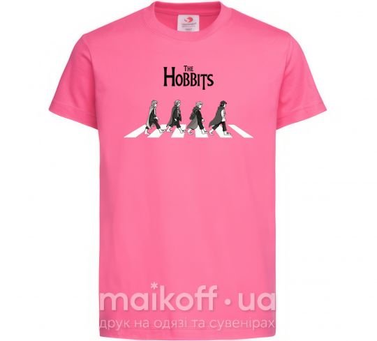 Дитяча футболка The Hobbits art Яскраво-рожевий фото