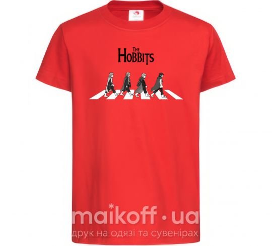 Дитяча футболка The Hobbits art Червоний фото