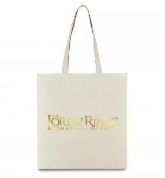 Эко-сумка The Lord of the Rings logo Бежевый фото