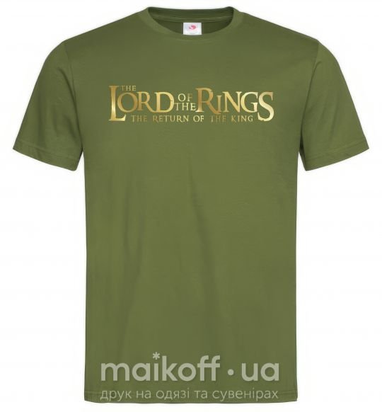 Мужская футболка The Lord of the Rings logo Оливковый фото