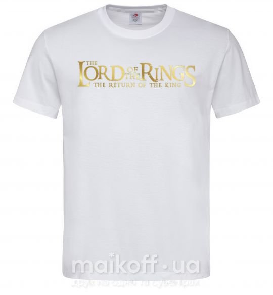 Мужская футболка The Lord of the Rings logo Белый фото