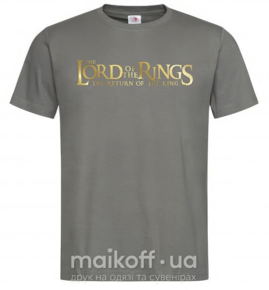 Мужская футболка The Lord of the Rings logo Графит фото