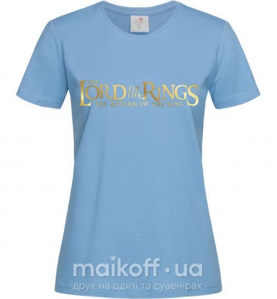 Женская футболка The Lord of the Rings logo Голубой фото