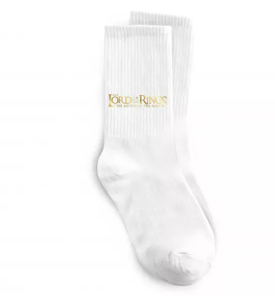 Шкарпетки The Lord of the Rings logo Білий фото
