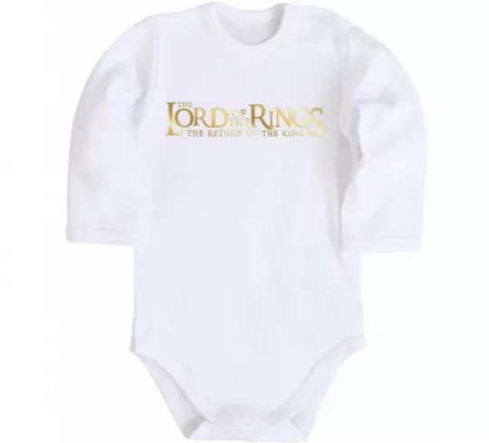 Детский боди The Lord of the Rings logo Белый фото