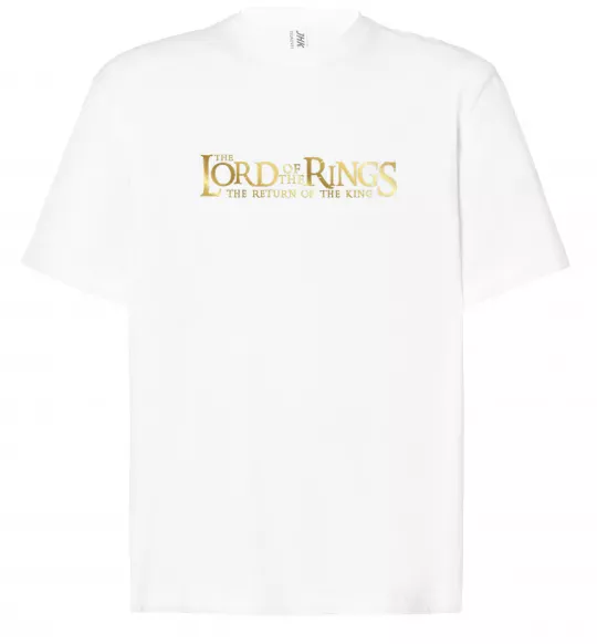 Футболка Оверсайз The Lord of the Rings logo Белый фото
