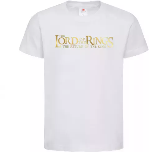 Детская футболка The Lord of the Rings logo Белый фото
