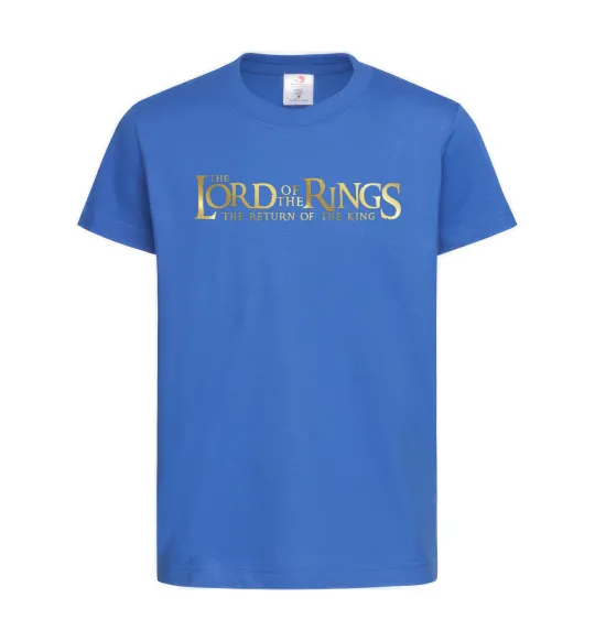 Детская футболка The Lord of the Rings logo Ярко-синий фото