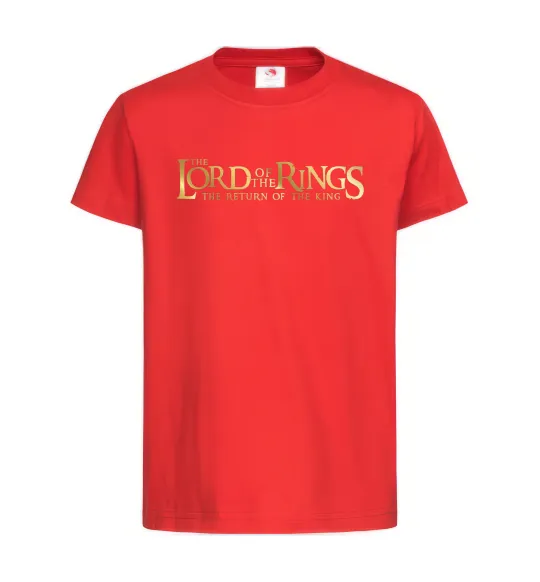 Детская футболка The Lord of the Rings logo Красный фото
