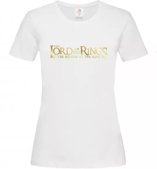 Женская футболка The Lord of the Rings logo Белый фото
