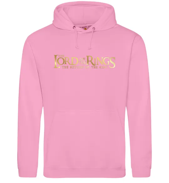 Чоловіча толстовка (худі) The Lord of the Rings logo Рожевий фото