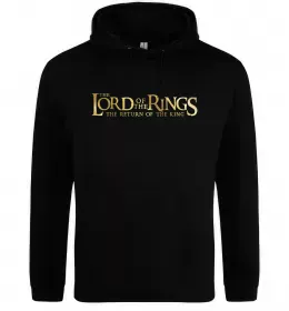 Мужская толстовка (худи) Володар перстнів Черный фото