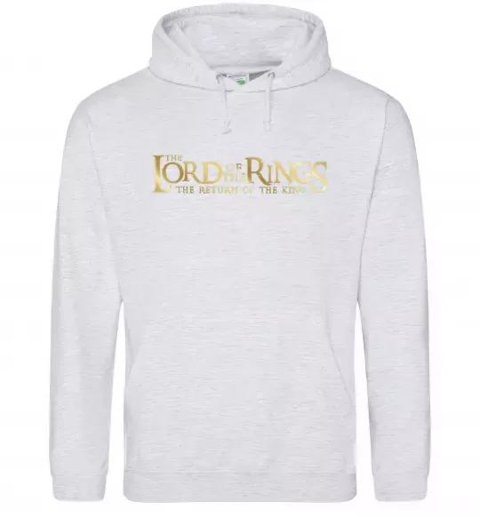 Жіноча толстовка (худі) The Lord of the Rings logo Сірий меланж фото