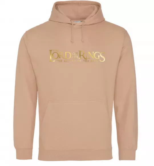 Жіноча толстовка (худі) The Lord of the Rings logo Пісочний фото