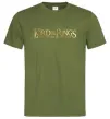 Чоловіча футболка The Lord of the Rings logo Оливковий фото
