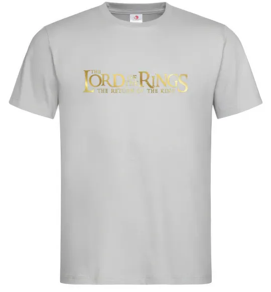 Чоловіча футболка The Lord of the Rings logo Сірий фото
