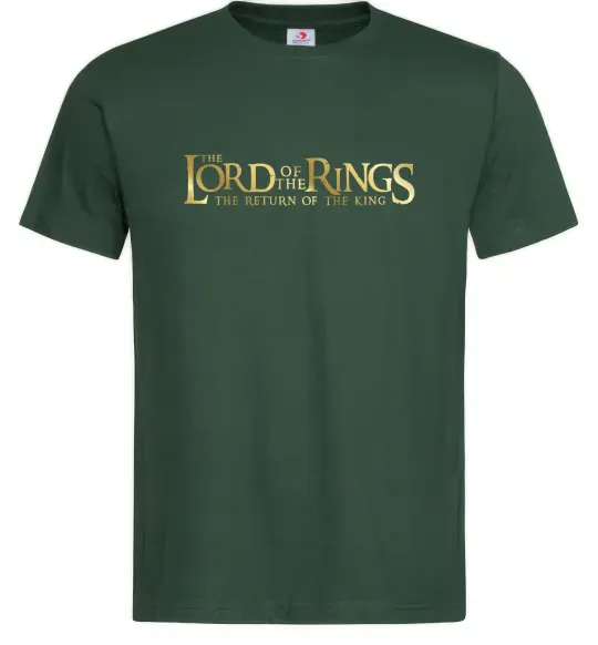 Чоловіча футболка The Lord of the Rings logo Темно-зелений фото