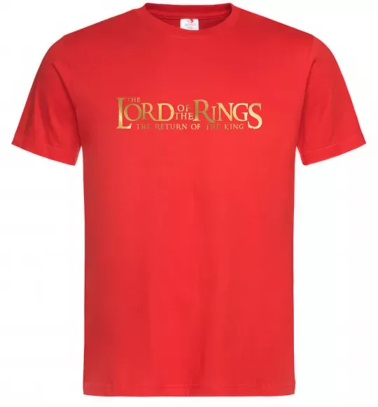 Чоловіча футболка The Lord of the Rings logo Червоний фото