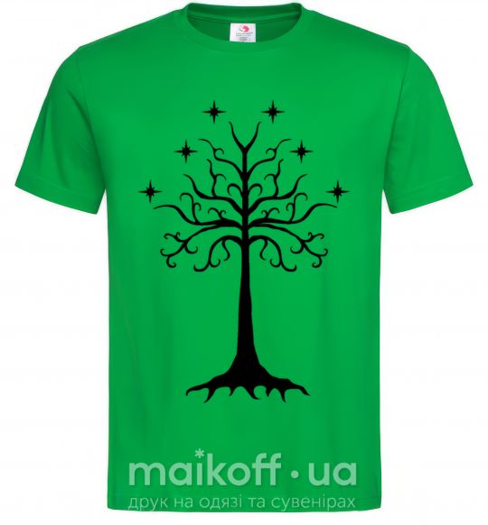 Мужская футболка Властелин колец дерево Зеленый фото
