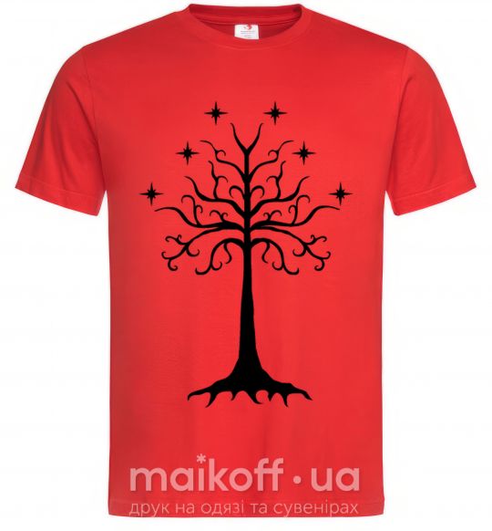 Чоловіча футболка Властелин колец дерево Червоний фото