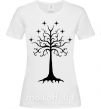Жіноча футболка Властелин колец дерево Білий фото