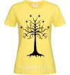 Женская футболка Властелин колец дерево Лимонный фото