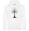 Мужская толстовка (худи) Володар перстнів дерево Белый фото