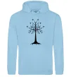 Чоловіча толстовка (худі) Володар перстнів дерево Блакитний фото