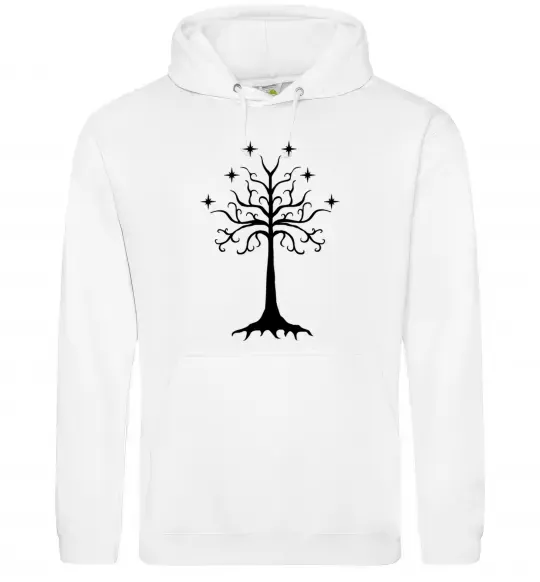 Женская толстовка (худи) Володар перстнів дерево Белый фото