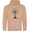 Женская толстовка (худи) Володар перстнів дерево Песочный фото