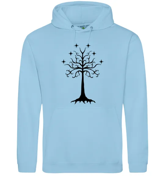 Жіноча толстовка (худі) Володар перстнів дерево Блакитний фото