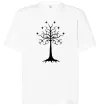 Футболка Оверсайз Володар перстнів дерево Белый фото