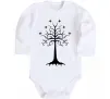 Детский боди Володар перстнів дерево Белый фото