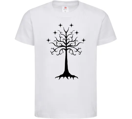 Детская футболка Володар перстнів дерево Белый фото