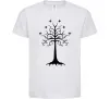 Детская футболка Володар перстнів дерево Белый фото