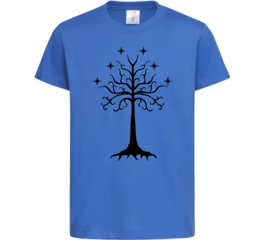 Детская футболка Володар перстнів дерево Ярко-синий фото