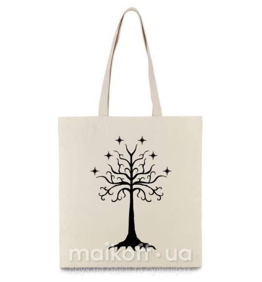 Еко-сумка Властелин колец дерево Бежевий фото